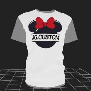 personalized shirts 
with mini mouse you can add any text